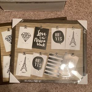 One picture holders, holds 8 4x6 photos. New, never used.